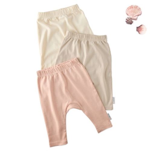 Butterblu HARLOWE 3-Pack Harem Baby Pants Pink Sunrise 0-3M