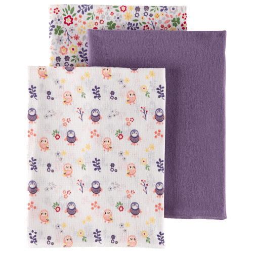 Bass Pro Shops Owl Baby Receiving Blanket 3-Pack