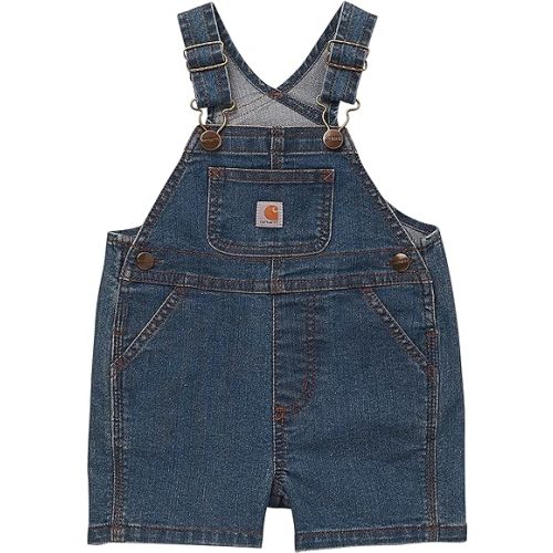 Carhartt Baby Loose Fit Jean Overall Shorts Denim Shortalls