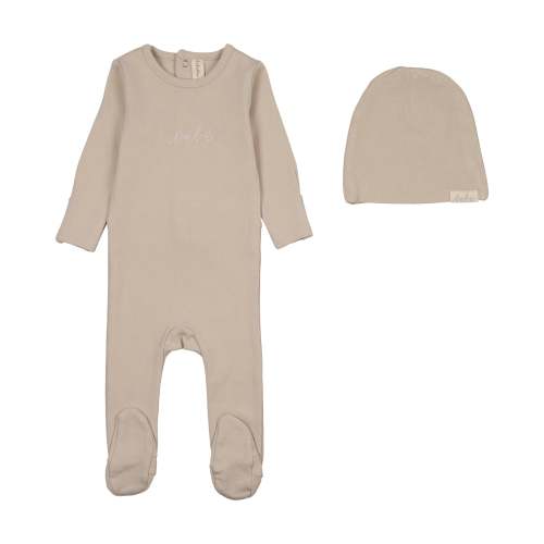 Take Me Home Bebe Footie Set-Oat