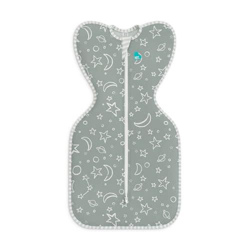 Love to Dream Swaddle UP, Silky-Lux 1.0 TOG, Super Soft, Luxurious 100% Viscose from Bamboo, Allow Baby to Sleep in Their Preferred Arms Up Position, Snug Fit Calms Moro Reflex, 8-13 lbs, Olive