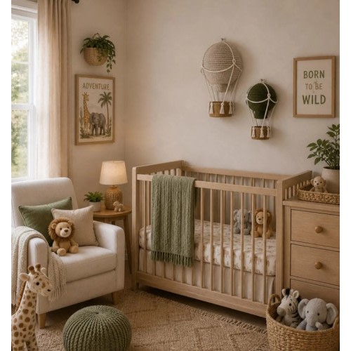Handmade Chenille Hot Air Balloon Nursery Decor