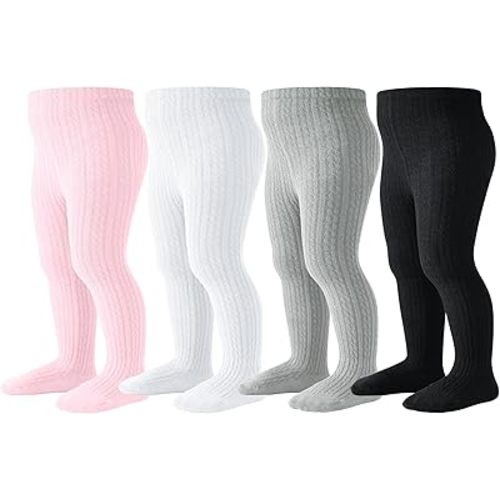 Baby Tights Toddler Stockings Tights Soft Cotton Cable Knit Baby Girl Tight Leggings Newborn Infant 0-4T