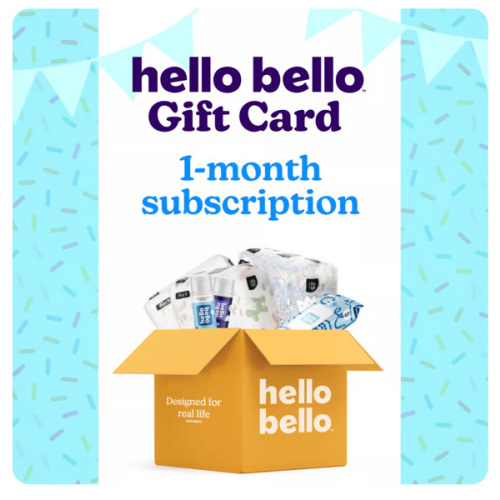 1 month Hello Bello diaper subscription