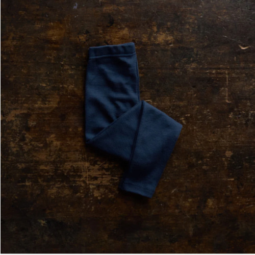 Finch Leggings - Merino Wool & Silk - Night Ocean