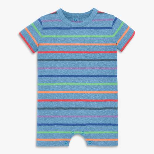 Baby heathered rainbow stripe pocket shortie | Primary.com
