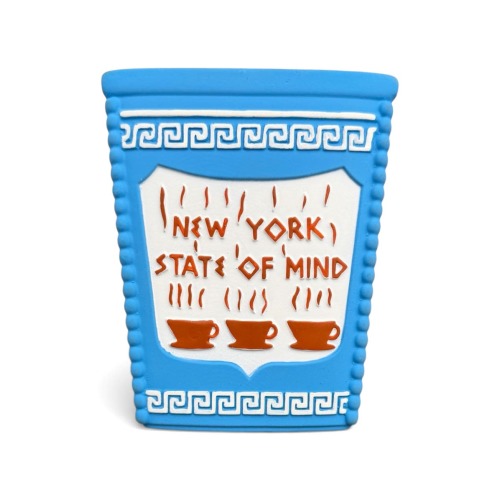 Greek Coffee Cup Natural Rubber Teether