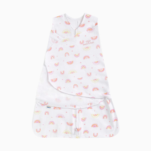 Halo SleepSack Swaddle Cotton - Sunshine Rainbows, Small