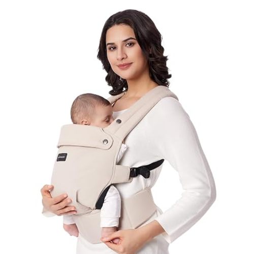 Momcozy PureHug Baby Carrier - Ergonomic, Cozy and Lightweight for 7-45 lbs