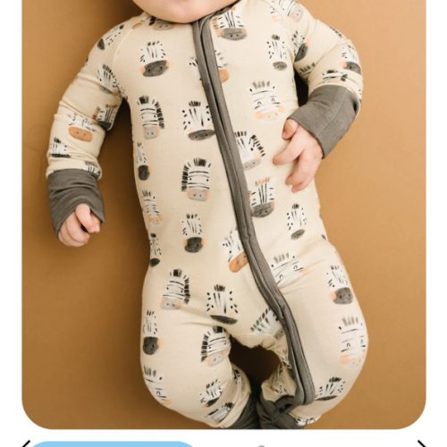 Zebra Zoomer Bamboo Sleeper