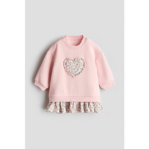 APPLIQUÉD SWEATSHIRT DRESS