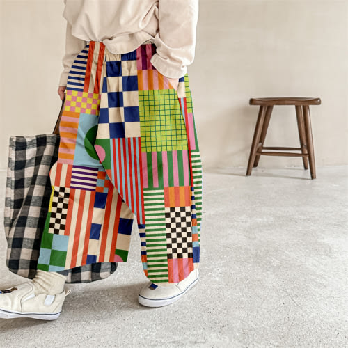 Baby & Kids Colorful Plaid Pattern Pants
