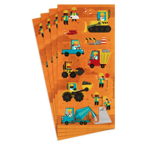 Hallmark Stickers (Construction Zone), 4 Sheets
