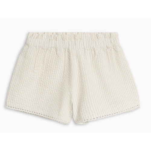 Patty Seersucker Scalloped Trim Short