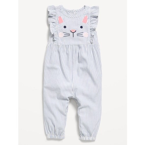 Sleeveless Ruffle-Trim One-Piece for Baby