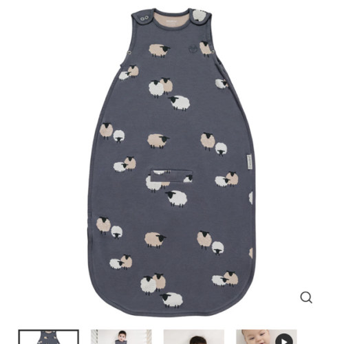 4 Season® Ultimate Baby Sleep Bag, Merino Wool & Organic Cotton, Sheep Slate