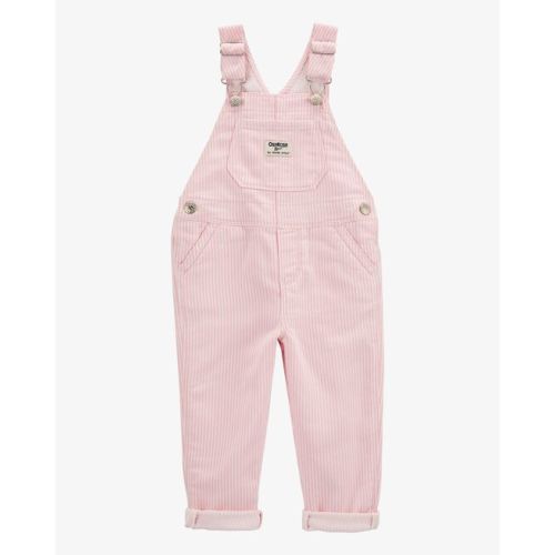 Toddler Knit Denim Hickory Stripe Overalls - Pink - OshKosh B'gosh | Carter's