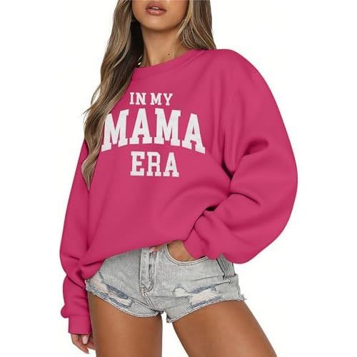 Overstimulated Moms Club Sweatshirt for Women: Mom Sweatshirts Crewneck Mama shirts Oversized Pullover Tops