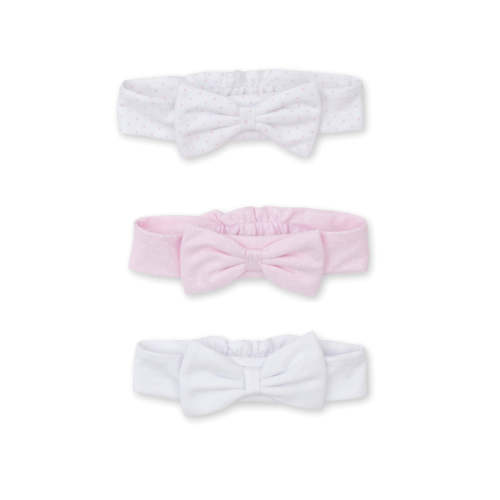 3 Piece Infant Headband Set, Pink Dot