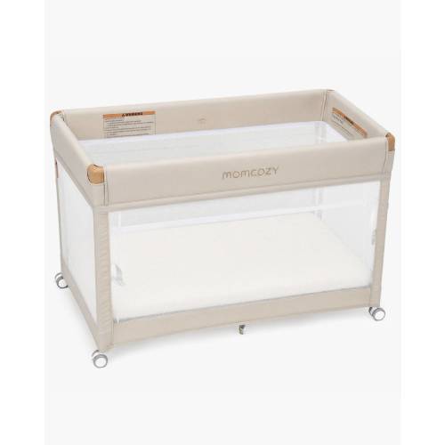 One-Click Foldable Baby Playard with Bassinet | Momcozy