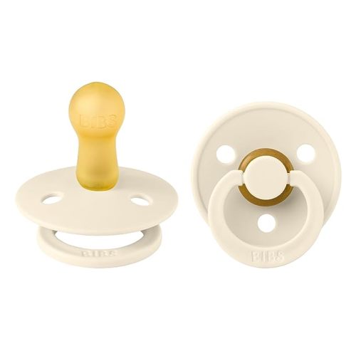 Amazon.com : BIBS Pacifiers | Natural Rubber Baby Pacifier | Set of 2 BPA-Free Soothers | Made in Denmark | Ivory | Size 6-18 Months : Baby