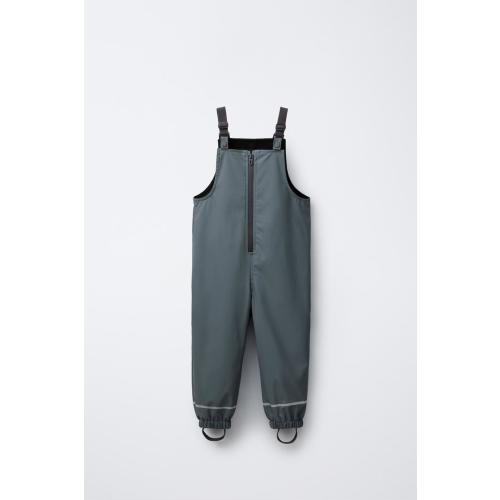 RUBBERIZED WATER-RESISTANT OVERALLS WITH FLEECE LINING - Brown / Taupe | ZARA United States