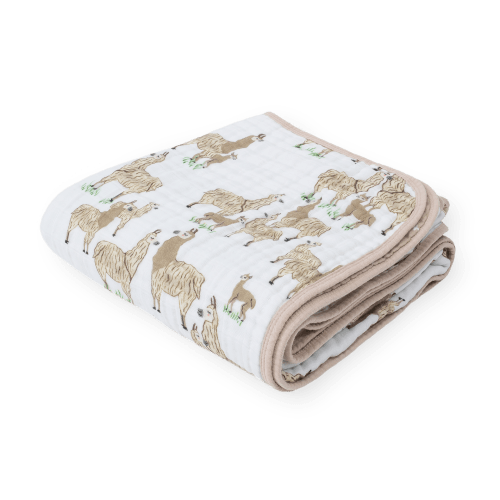 Original Cotton Muslin Quilt - Llama Llama