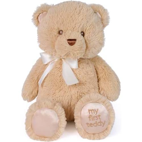 Amazon.com: GUND My First Teddy Bear 10-Inch Tan Stuffed Animal for Ages 0+ | Baby’s First Friend; Newborn Safe Toy Encourages Tactile Sensory Learning and Self-Soothing During Early Pretend Play