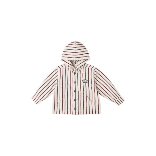 Rylee + Cru Sammy Stripe Hooded Workwear Jacket