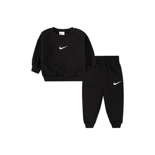 Essential Fleece Crewneck Sweatshirt & Joggers Set, 12M