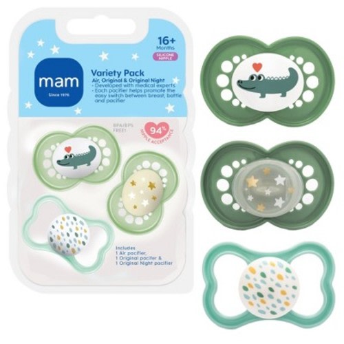 MAM Pacifier Variety Pack 16+m - 3pk - Unisex
