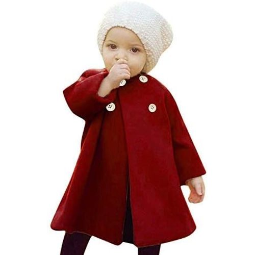 Baby Coats Fall Winter Kid Baby Girl Cloak Button Jacket Clothes Baby Outwear Clothes