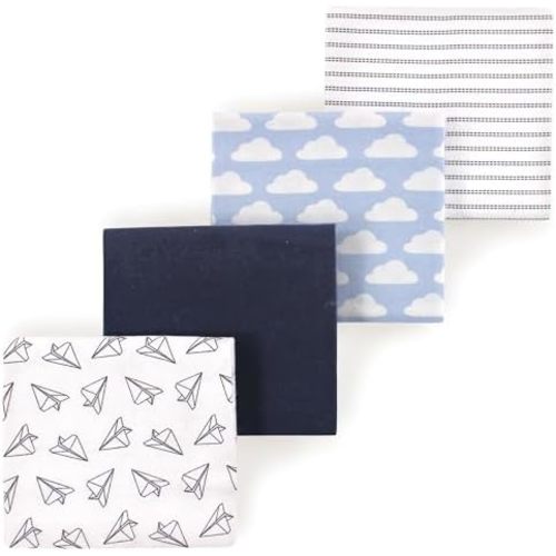 Luvable Friends Little Treasure Flannel Receiving Blankets 4pk