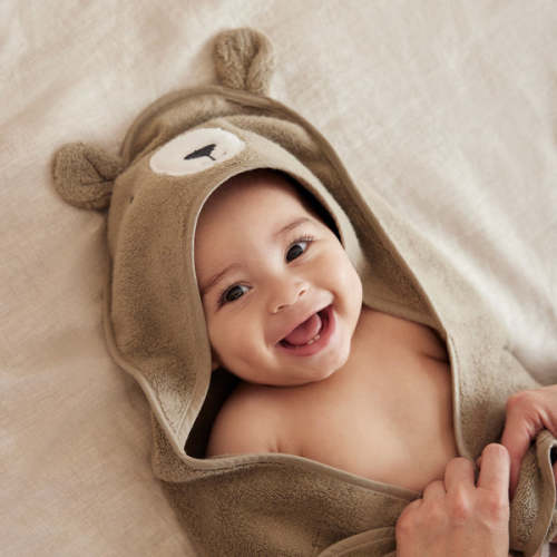Bear Baby & Kids Hooded Bath Towel