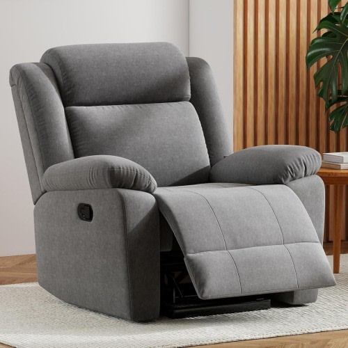 EBELLO Rocker Recliner Chair Overstuffed Manual Rocking Recliner for Living Room