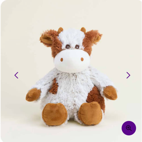 Cinnamon Latte Cow Warmies Stuffed Animal Warmies | Weighted Cow Plush