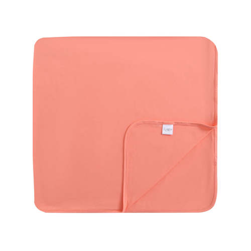Joyful Coral Bamboo Swaddle Blanket