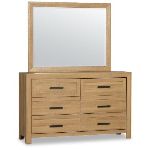 Delray Light Tone Dresser & Mirror