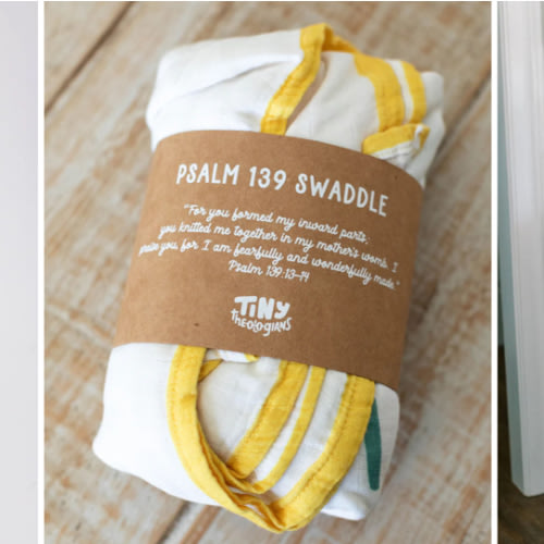 Psalm 139 Muslin Baby Blanket – Tiny Theologians