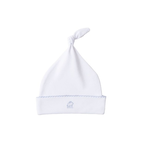 Premium Peruvian Pima Cotton Logo Knot Beanie for Infant, Newborn