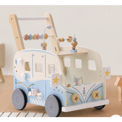 ROBUD Wooden Baby Push Walker - Vacaction Bus