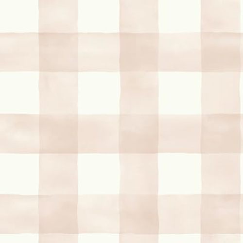 Magnolia Home Watercolor Check Pink Peel and Stick Wallpaper