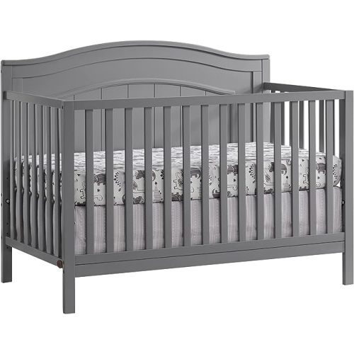 Oxford Baby Nolan 4-in-1 Convertible Crib, Dove Gray, GreenGuard Gold Certified
