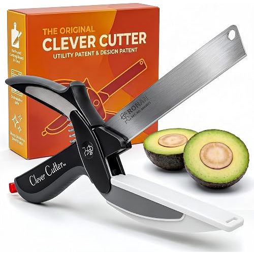 Clever Cutter 2 in 1 Kitchen Scissors and Cutting Board for Food Chopping
