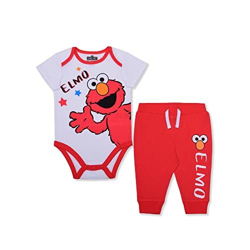 Sesame Street Baby’s Short Sleeve Romper with Jog Pants