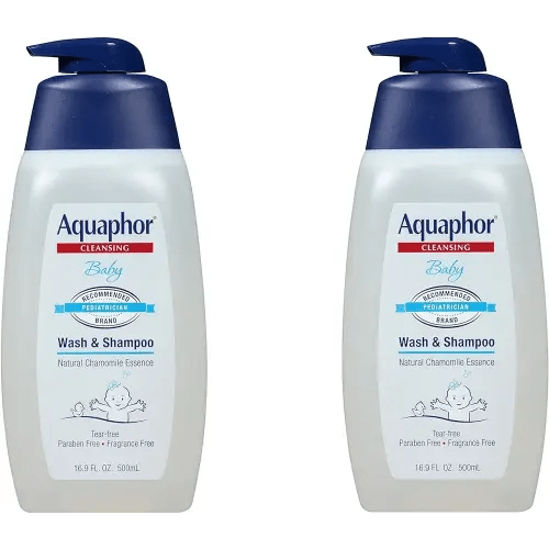 Aquaphor HqqQHj Baby Wash & Shampoo, 16.9 fl oz (2 Pack)