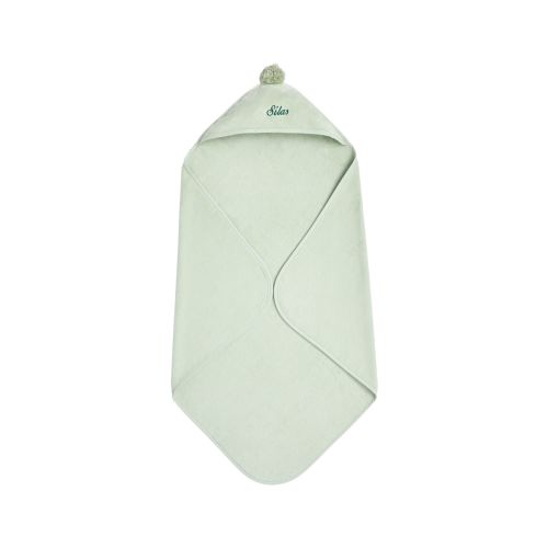 Super Soft Pom Pom Baby Hooded Towel | Pottery Barn Kids