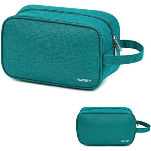 Narwey Travel Toiletry Bag for Women Traveling Dopp Kit Men Travel Bag for Toiletries Cosmetic Bag Makeup Bag Medicine Bag for Traveling (Teal)