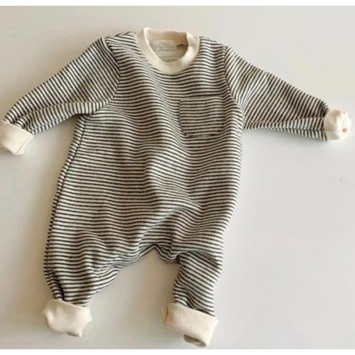 Striped Round Neck Onesie – Teeny Mini Me