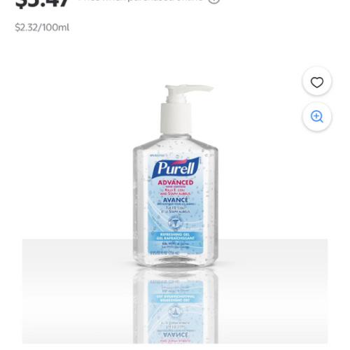 PURELL® Gel désinfectant pour les mains avancé - Gel rafraîchissant 236 mL Purell - 236mL - Walmart.ca